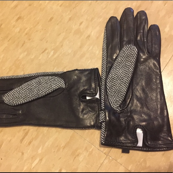 The Loft Black/White Gloves size Medium NWOT - Picture 3 of 11